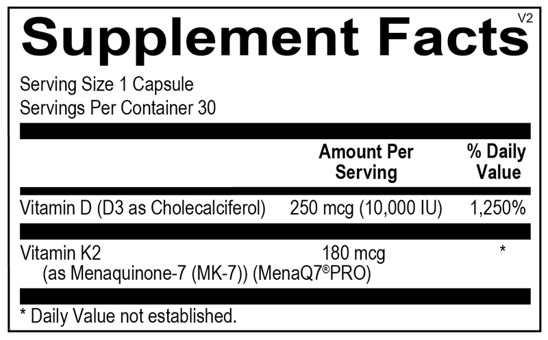 K-FORCE MAX supplement facts image