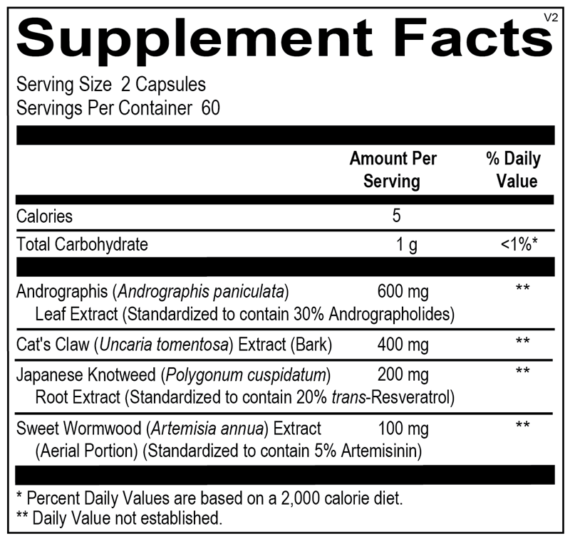 Phytocidal supplement facts image