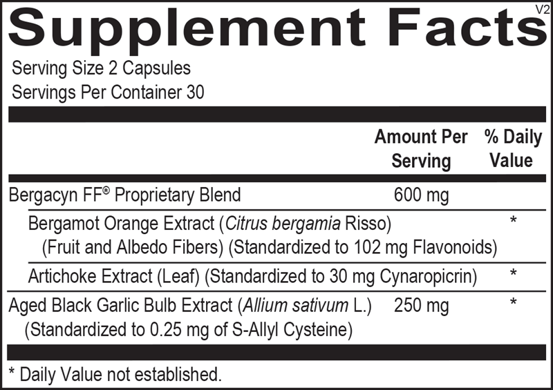 HepatoCORE supplement facts image