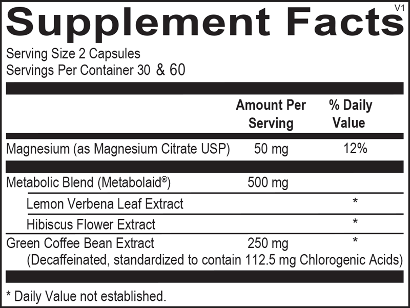 HiPhenolic supplement facts image